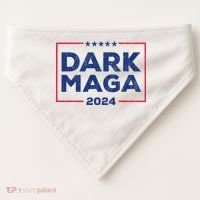 Dark Maga 2024 IM Not Just Maga IM Dark Maga Funny Trump USA-Made Doggie Bandana thumb 0