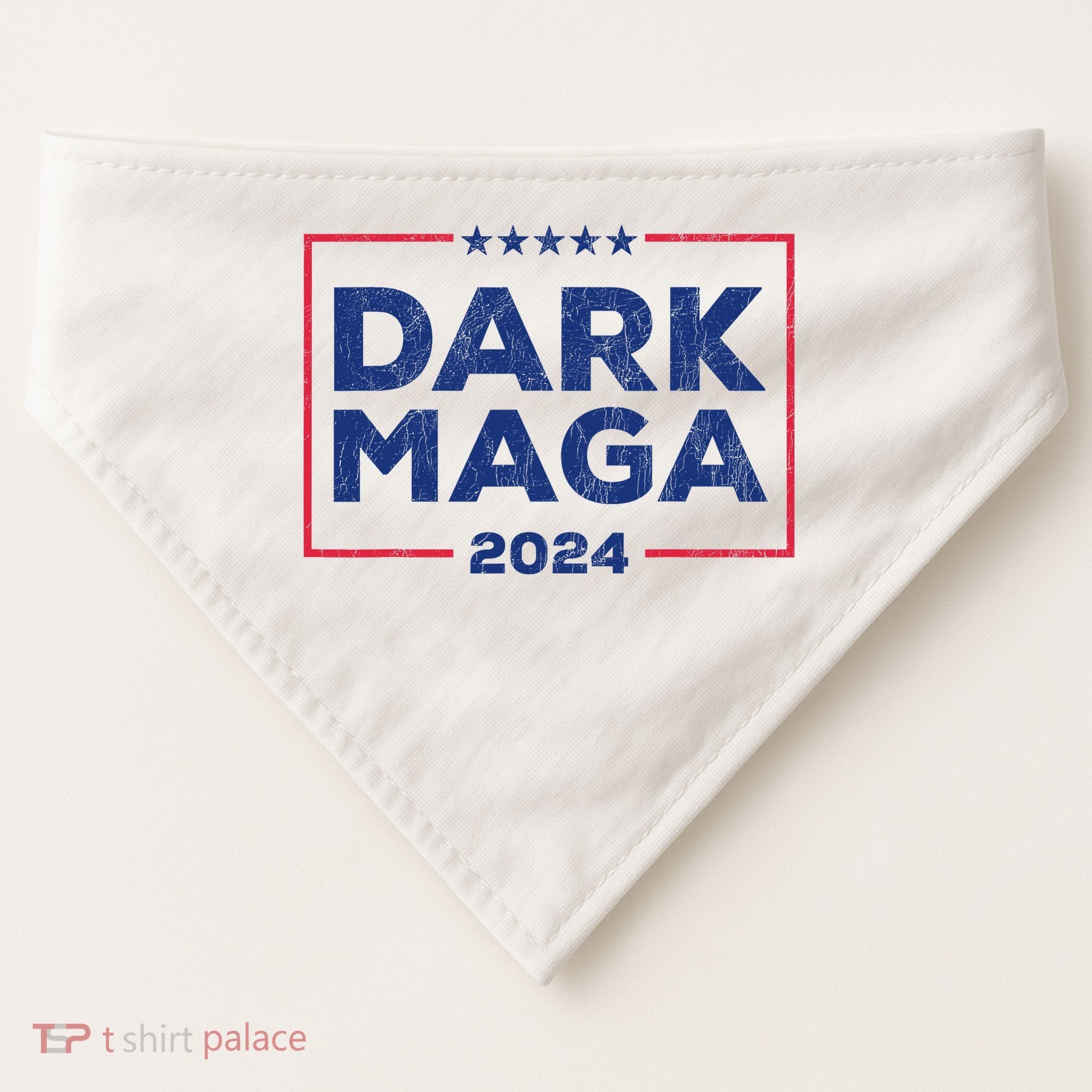 Dark Maga 2024 IM Not Just Maga IM Dark Maga Funny Trump USA-Made Doggie Bandana