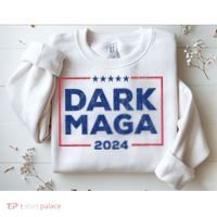 Dark Maga 2024 IM Not Just Maga IM Dark Maga Funny Trump Sweatshirt thumb 2
