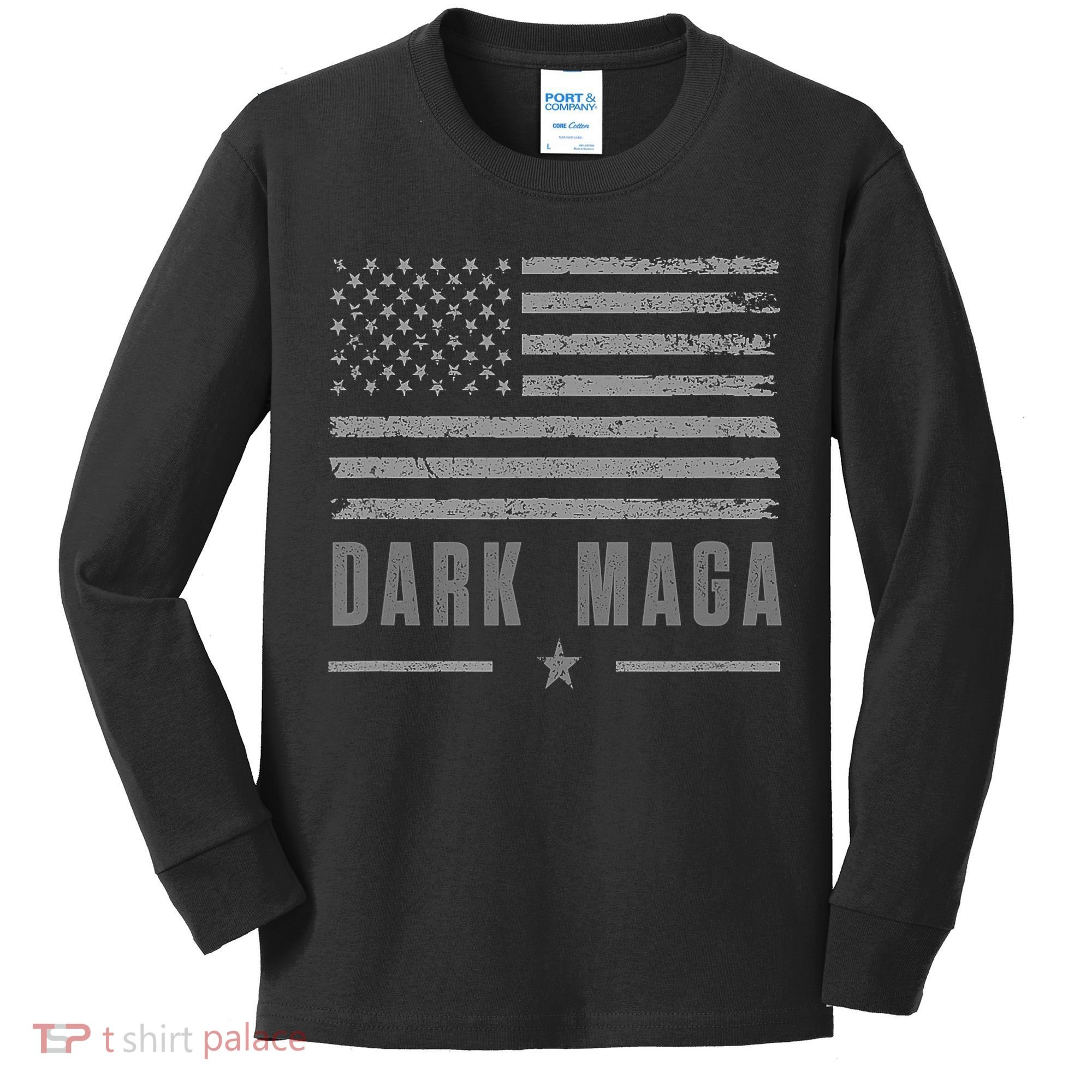 Dark Maga 2024 Maga New! Dark Maga Kids Long Sleeve Shirt