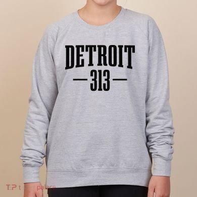 Detroit Michigan 313 Area Code Pride Retro Women's Sweatshirt