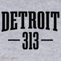 Detroit Michigan 313 Area Code Pride Retro Women's Sweatshirt thumb 2