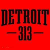 Detroit Michigan 313 Area Code Pride Retro Santa Hat thumb 1