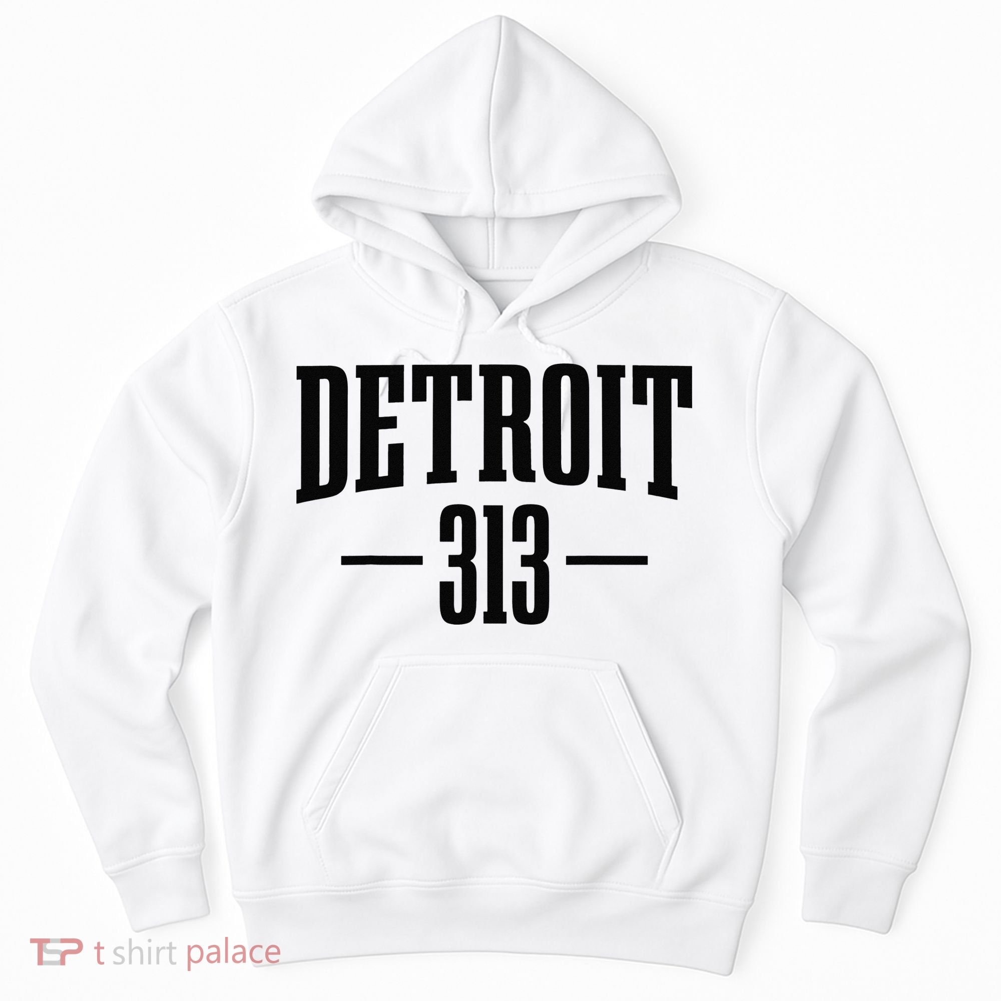 Detroit Michigan 313 Area Code Pride Retro Hoodie