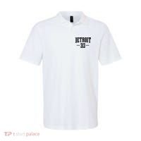 Detroit Michigan 313 Area Code Pride Retro Polo thumb 0