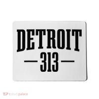Detroit Michigan 313 Area Code Pride Retro Mousepad thumb 0