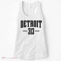 Detroit Michigan 313 Area Code Pride Retro Women's Tank Top thumb 0