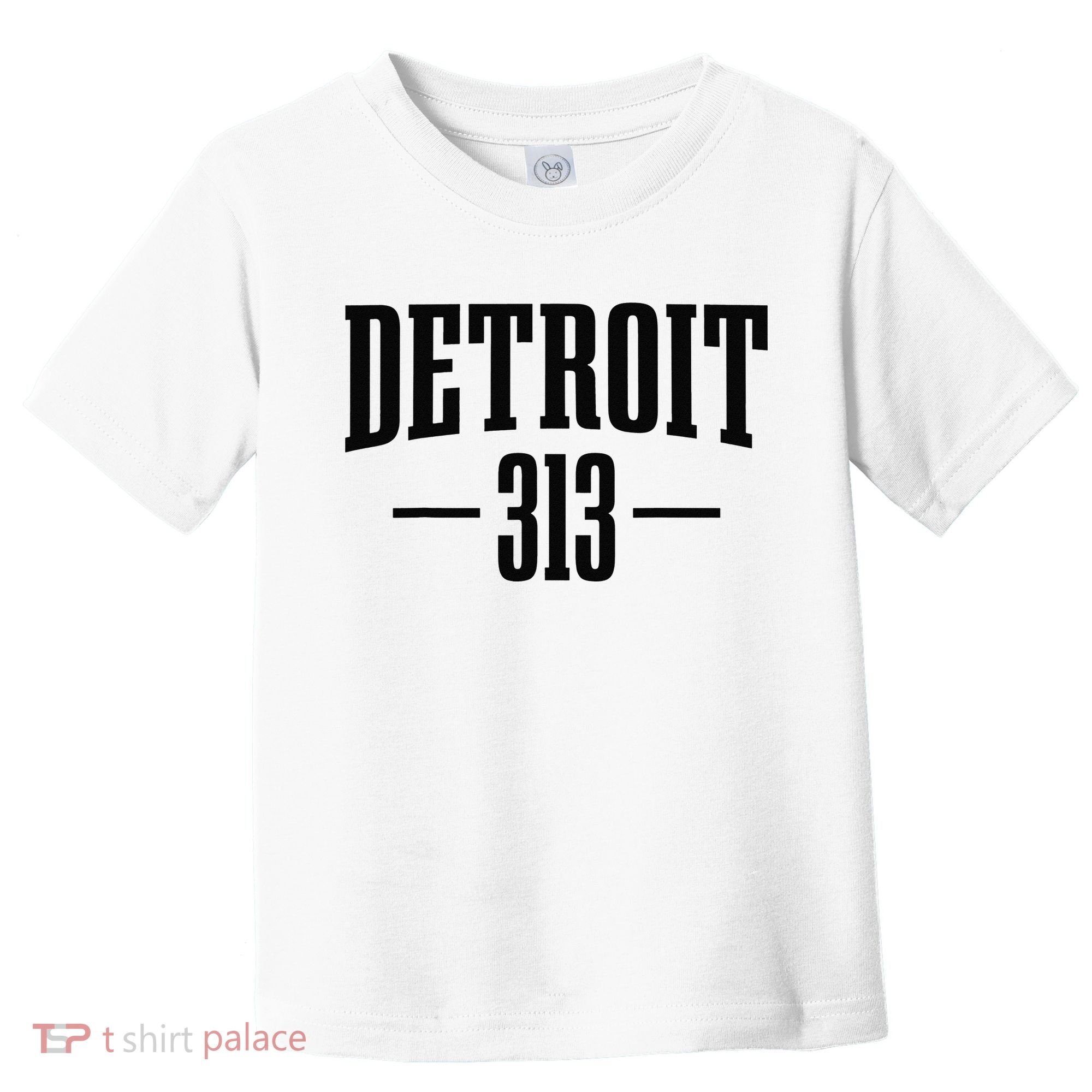 Detroit Michigan 313 Area Code Pride Retro Toddler T-Shirt