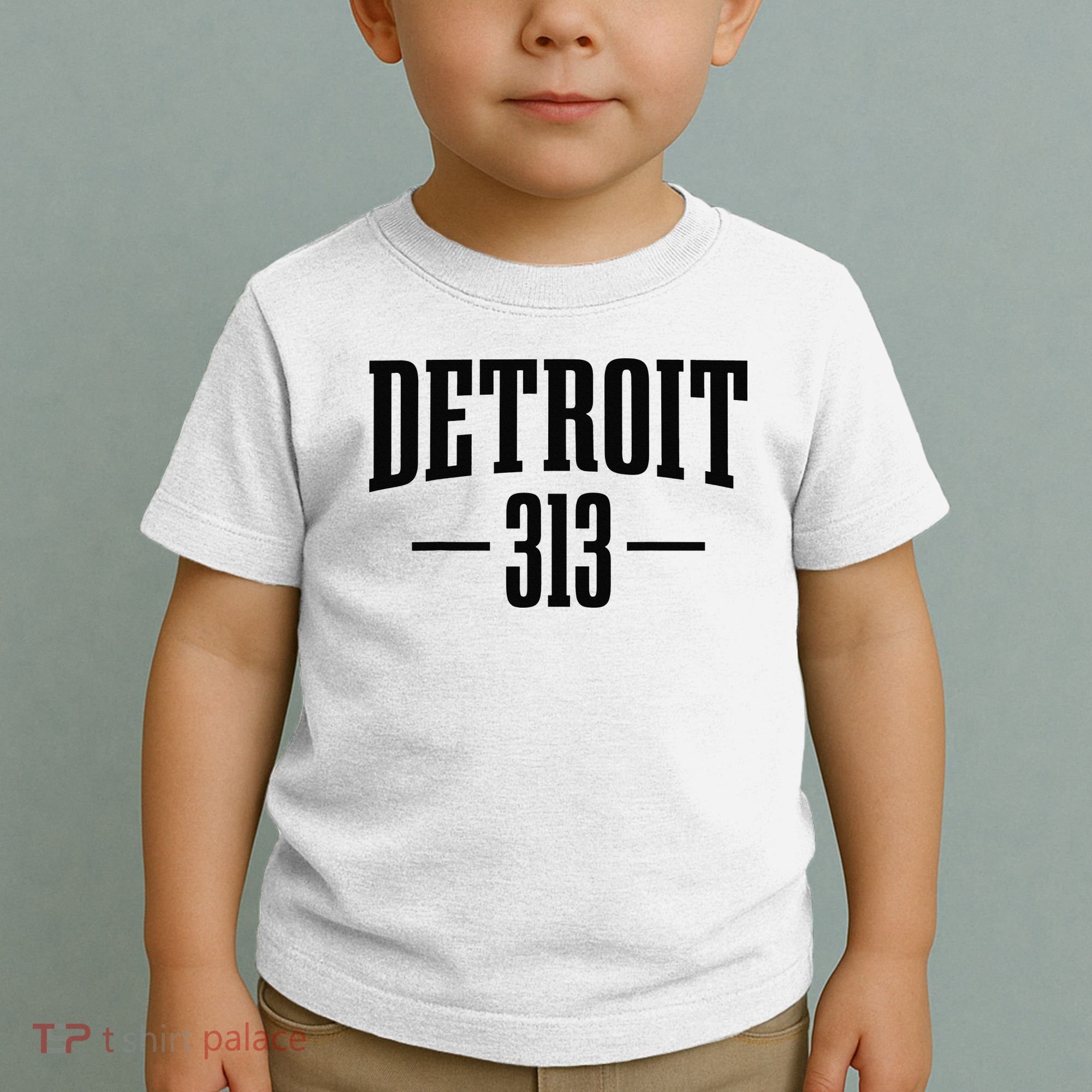 Detroit Michigan 313 Area Code Pride Retro Toddler T-Shirt