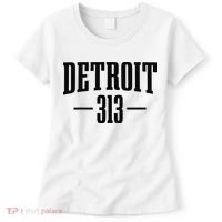Detroit Michigan 313 Area Code Pride Retro Women's T-Shirt thumb 0