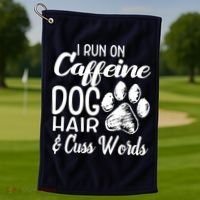 Dog Mom 3 Golf Towel thumb 1
