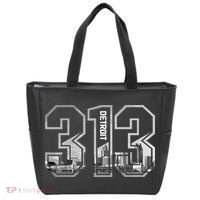 Detroit Michigan 313 Area Code Pride Skyline Tote Bag thumb 0