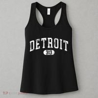 Detroit Michigan Area Code 313 Souvenir Women's Tank Top thumb 3