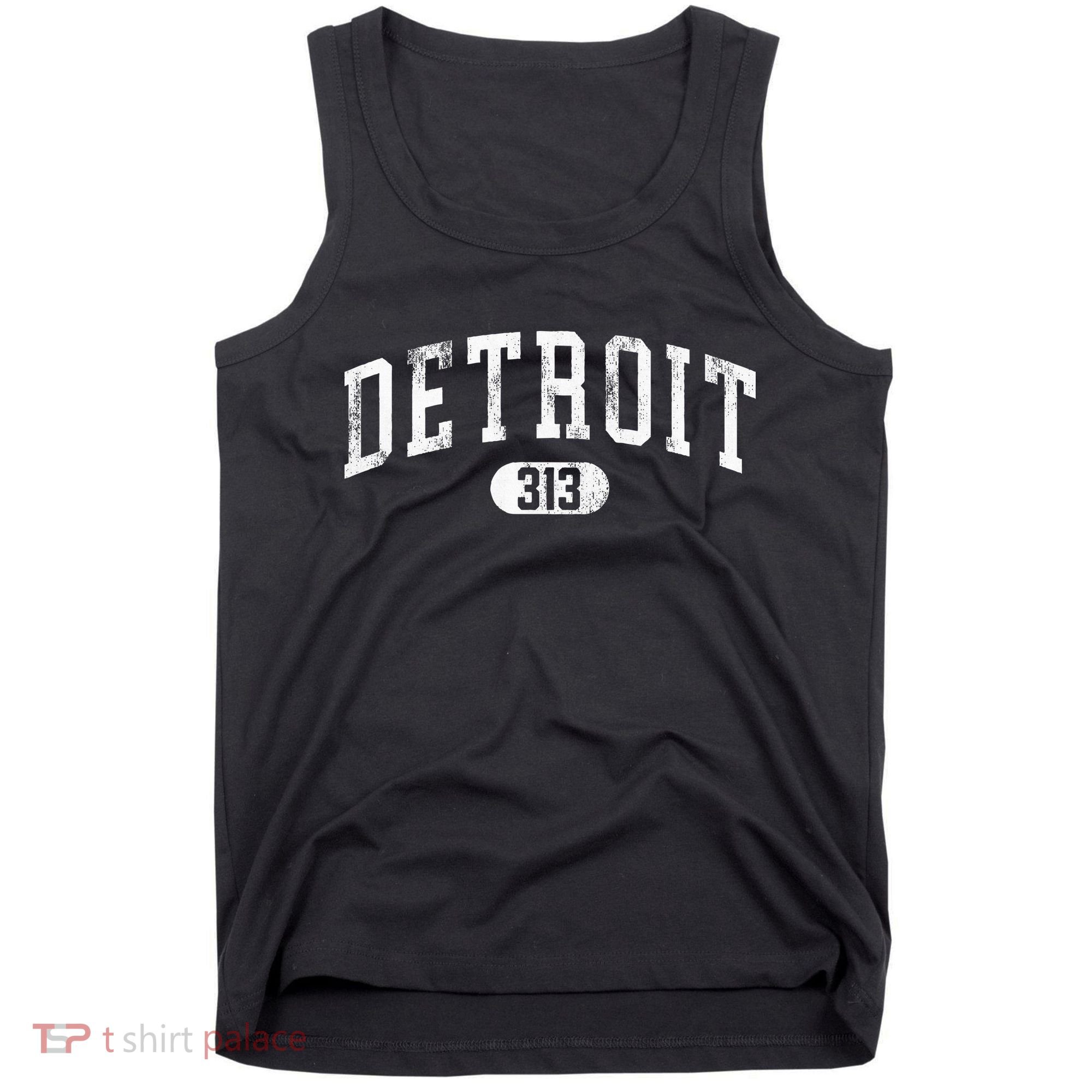 Detroit Michigan Area Code 313 Souvenir Tank Top