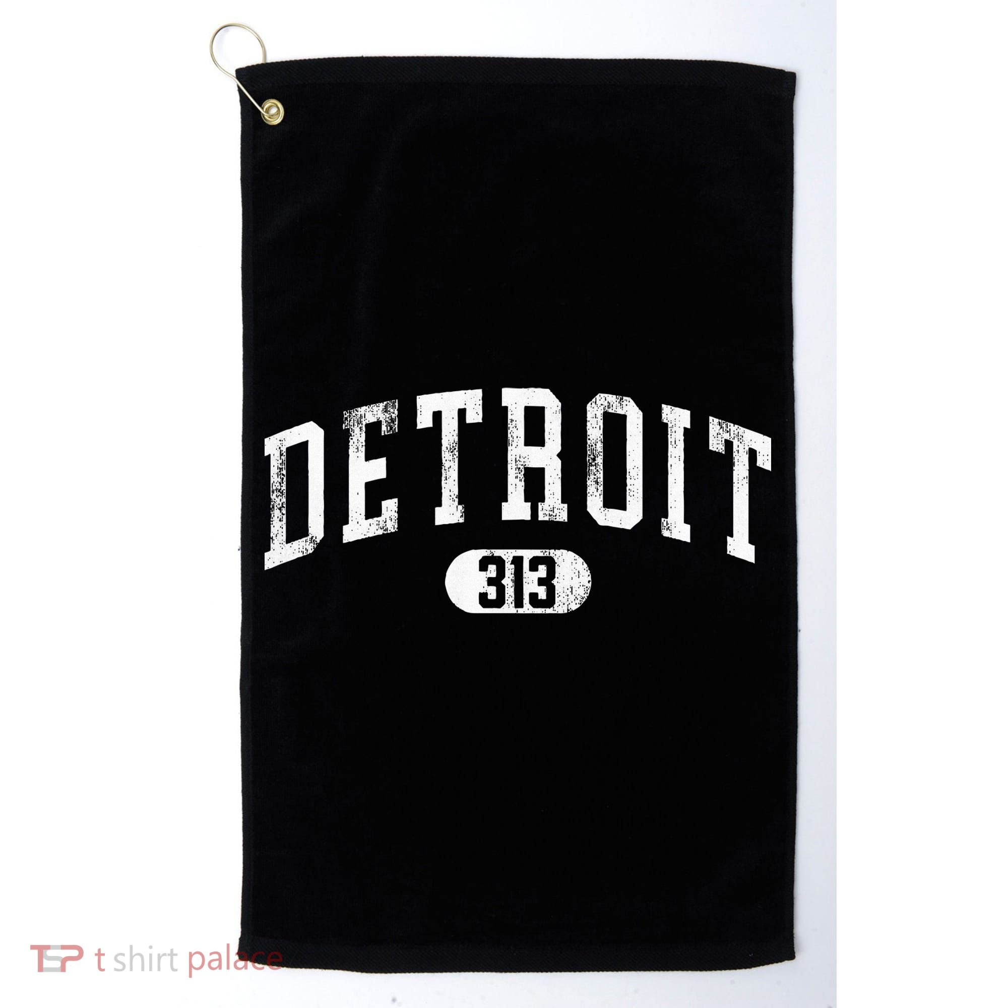 Detroit Michigan Area Code 313 Souvenir Golf Towel