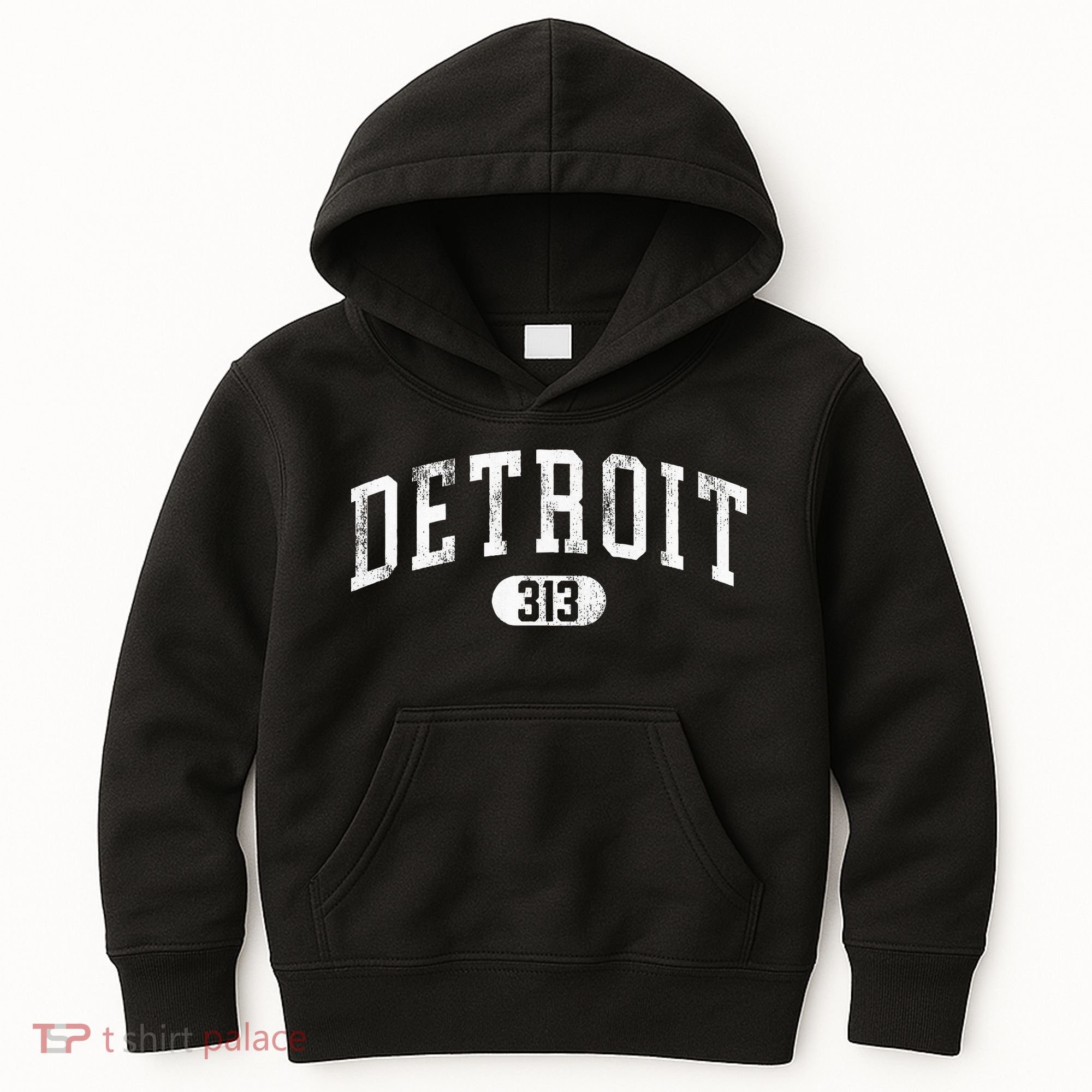 Detroit Michigan Area Code 313 Souvenir Kids Hoodie