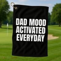 Dad Mood Activated Everyday Golf Towel thumb 1