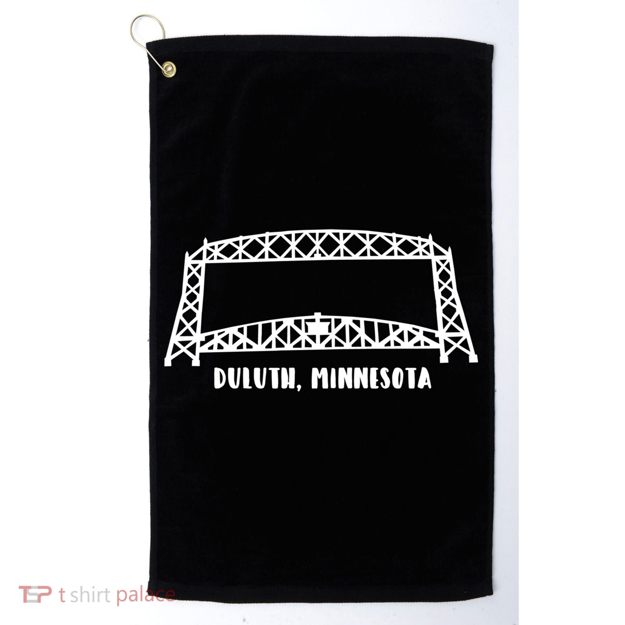 Duluth Mn Aerial Lift Bridge Gift Golf Towel