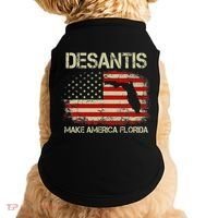 DeSantis Make America Florida US Flag Doggie Tank thumb 0