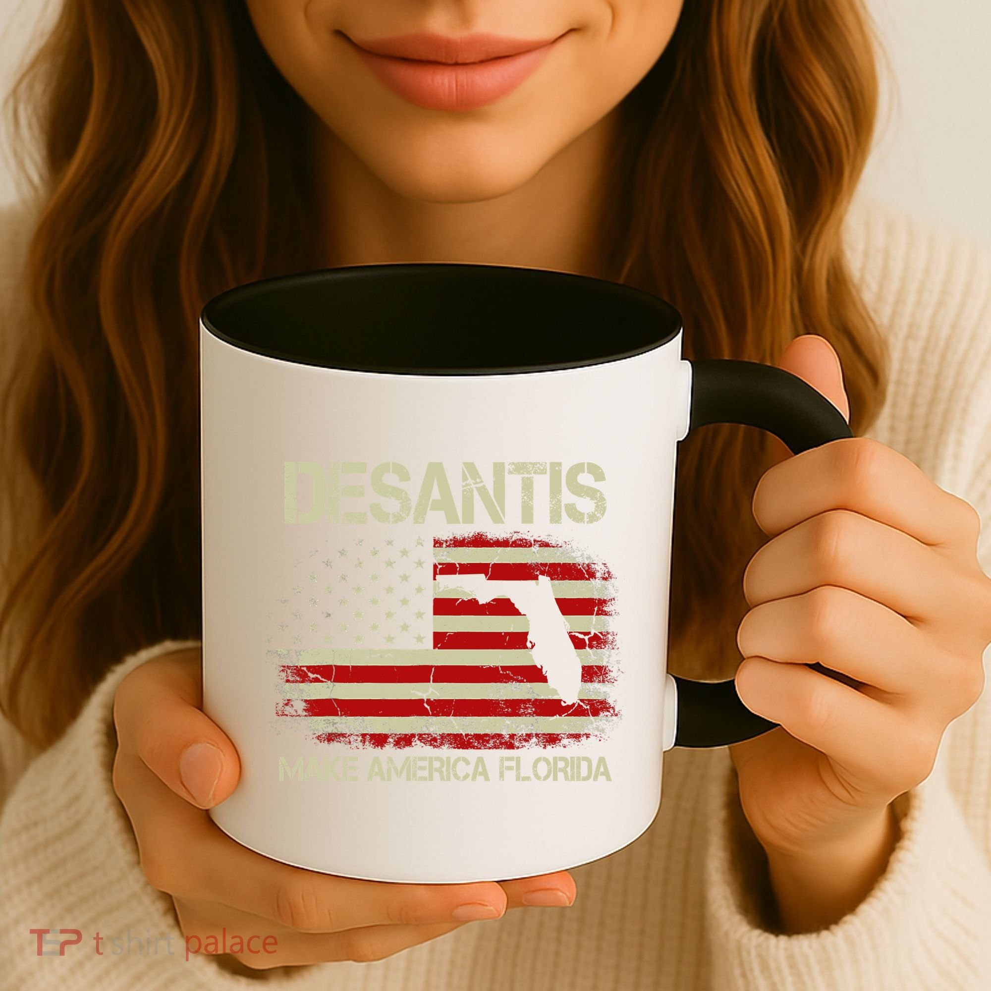 DeSantis Make America Florida US Flag Coffee Mug