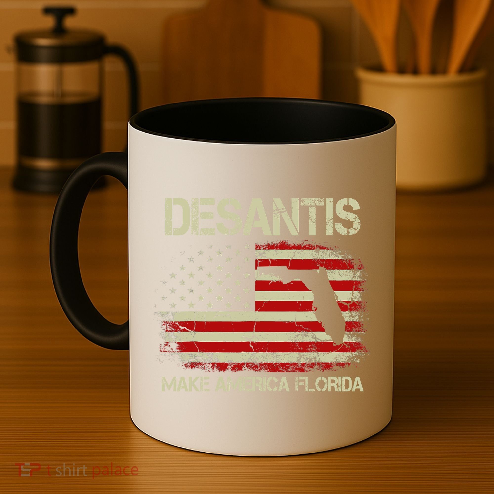 DeSantis Make America Florida US Flag Coffee Mug