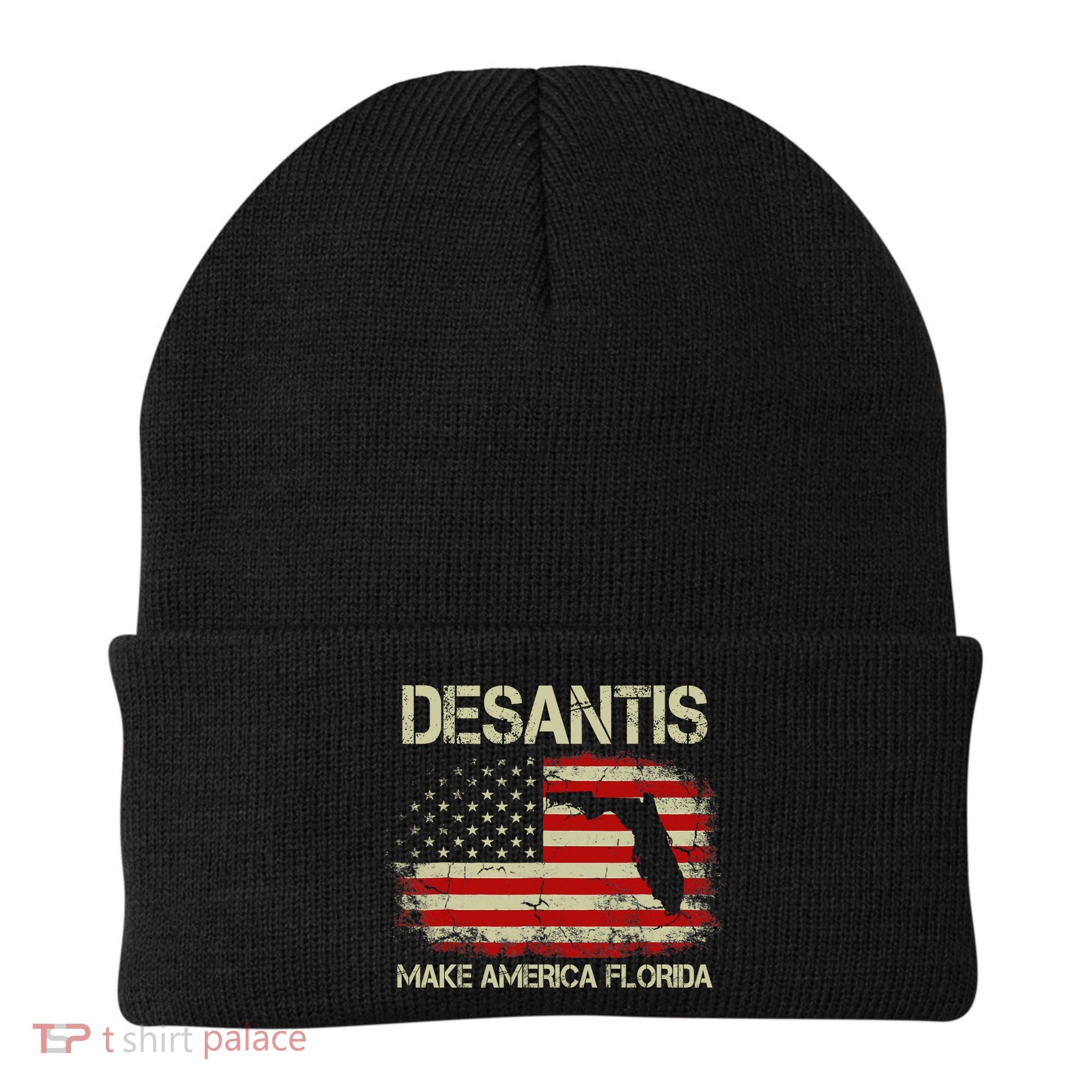 DeSantis Make America Florida US Flag Beanie