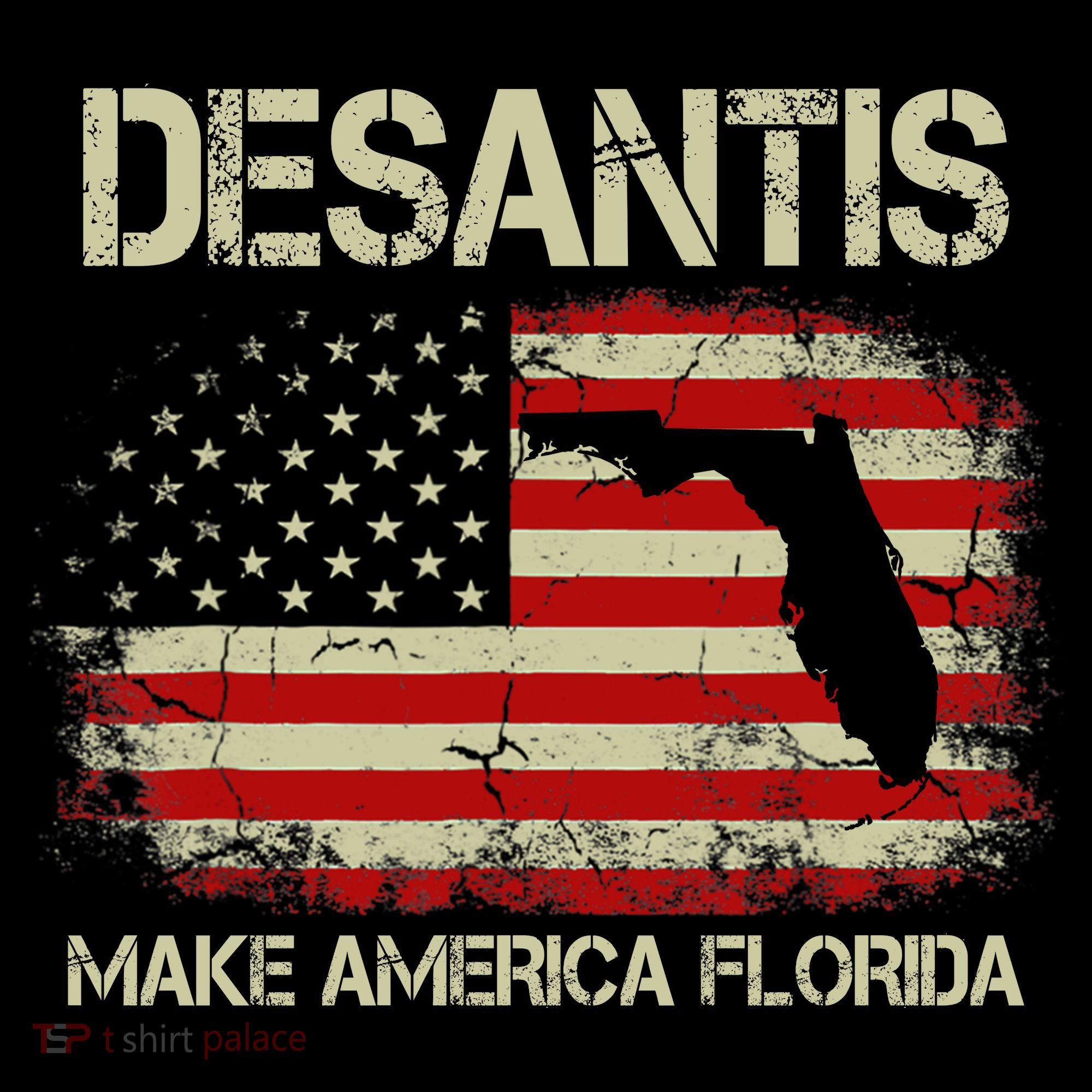 DeSantis Make America Florida US Flag Coaster