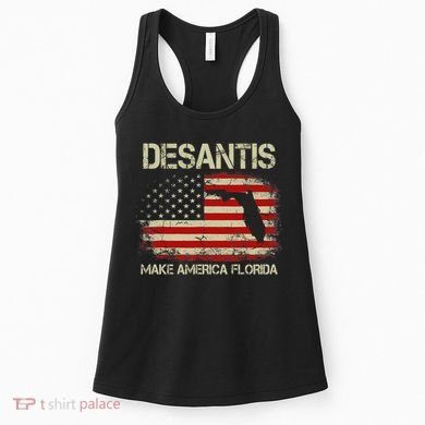 DeSantis Make America Florida US Flag Women's Tank Top