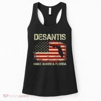 DeSantis Make America Florida US Flag Women's Tank Top thumb 0