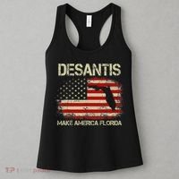 DeSantis Make America Florida US Flag Women's Tank Top thumb 3