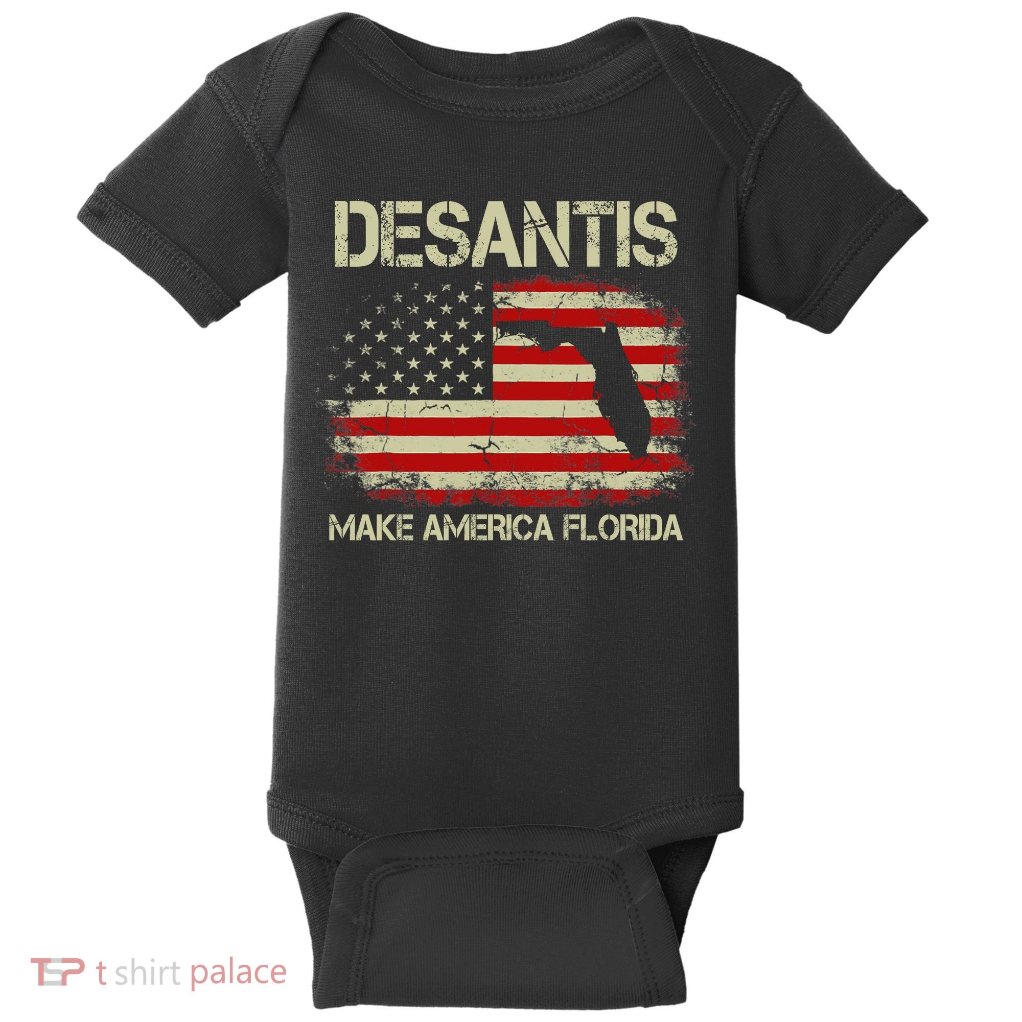 DeSantis Make America Florida US Flag Baby Bodysuit