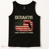 DeSantis Make America Florida US Flag Tank Top thumb 2