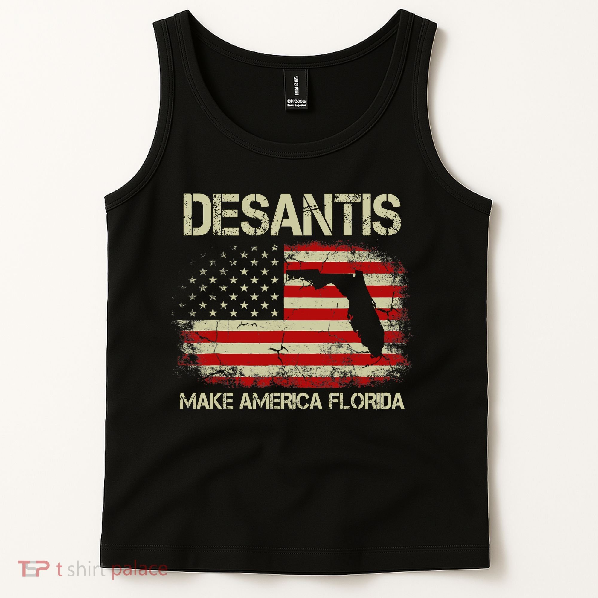 DeSantis Make America Florida US Flag Tank Top