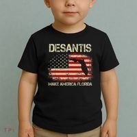 DeSantis Make America Florida US Flag Toddler T-Shirt thumb 2