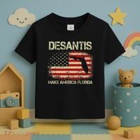DeSantis Make America Florida US Flag Toddler T-Shirt thumb 3