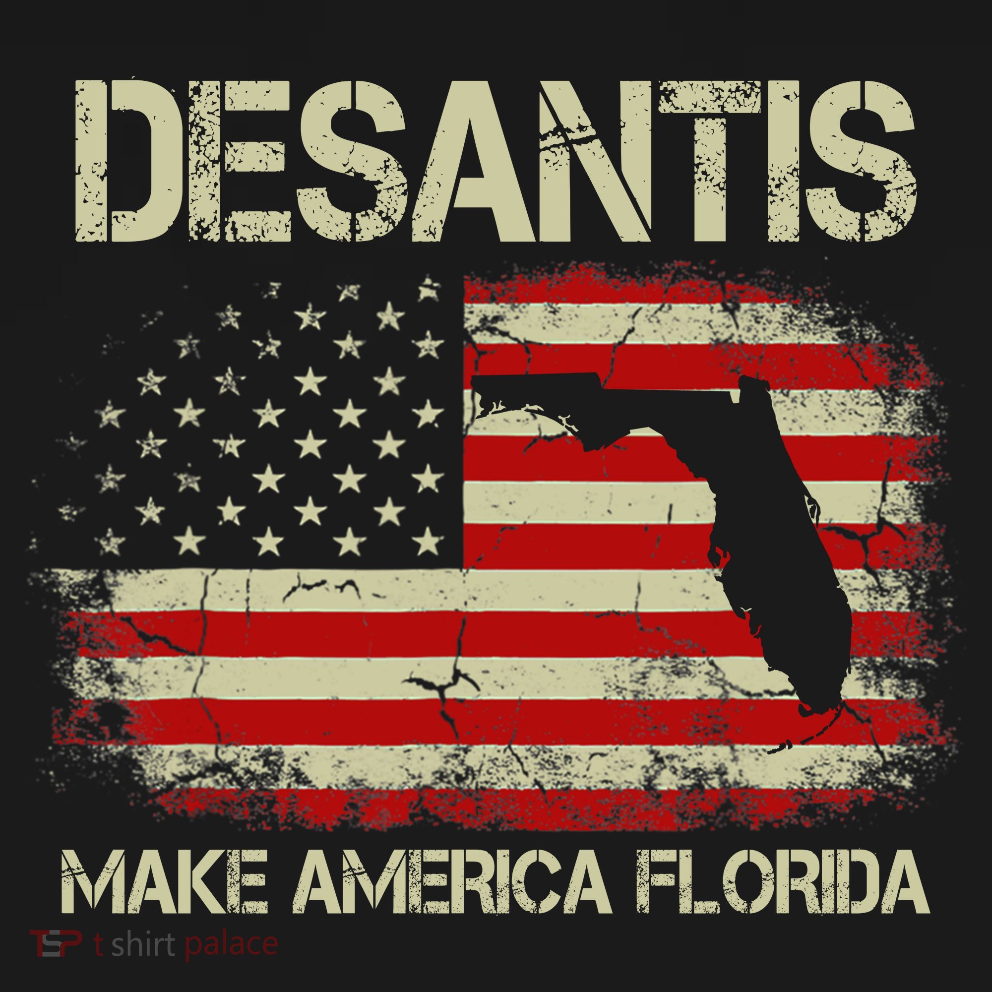 DeSantis Make America Florida US Flag Women's Long Sleeve Shirt