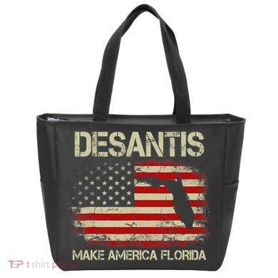 DeSantis Make America Florida US Flag Tote Bag