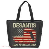 DeSantis Make America Florida US Flag Tote Bag thumb 0