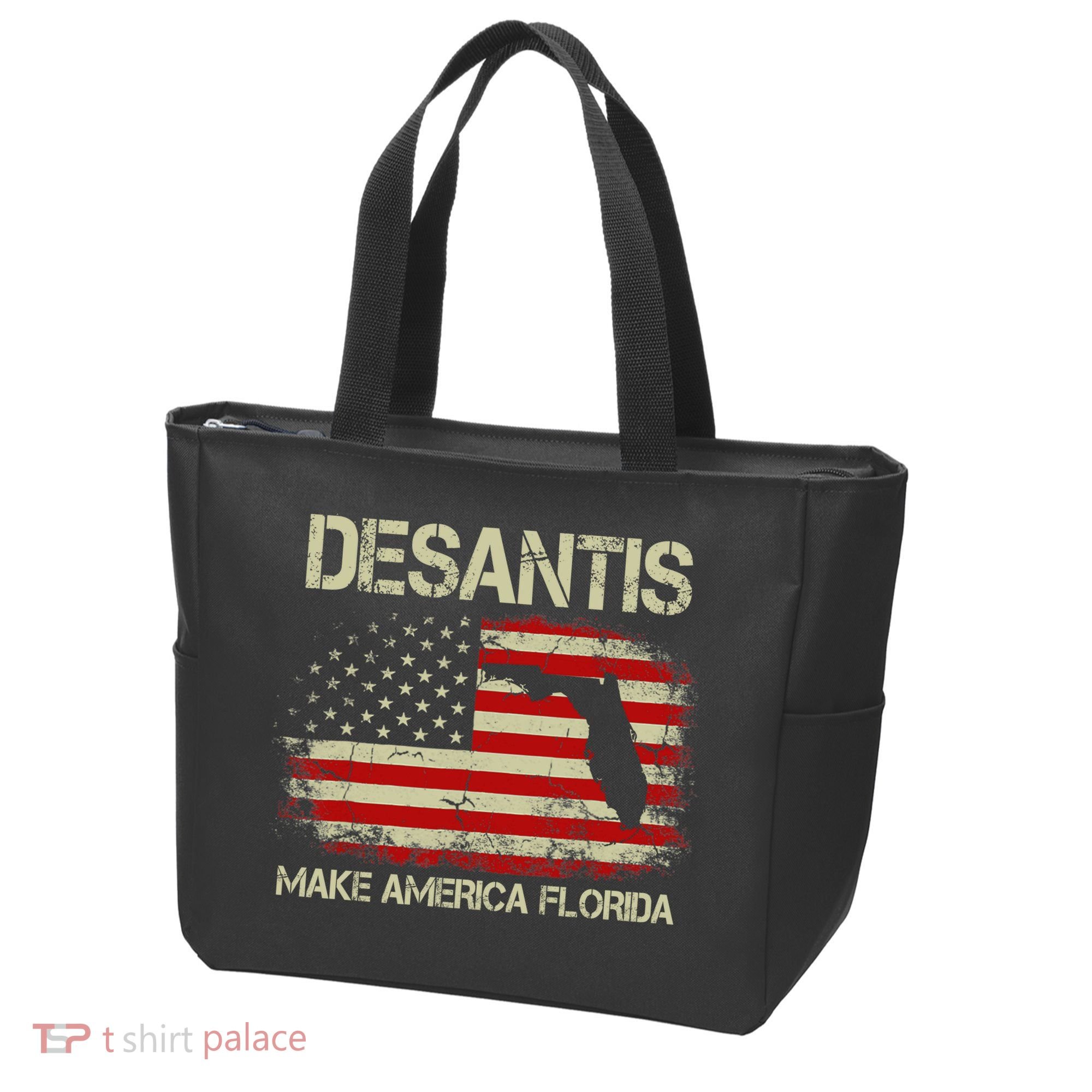 DeSantis Make America Florida US Flag Tote Bag