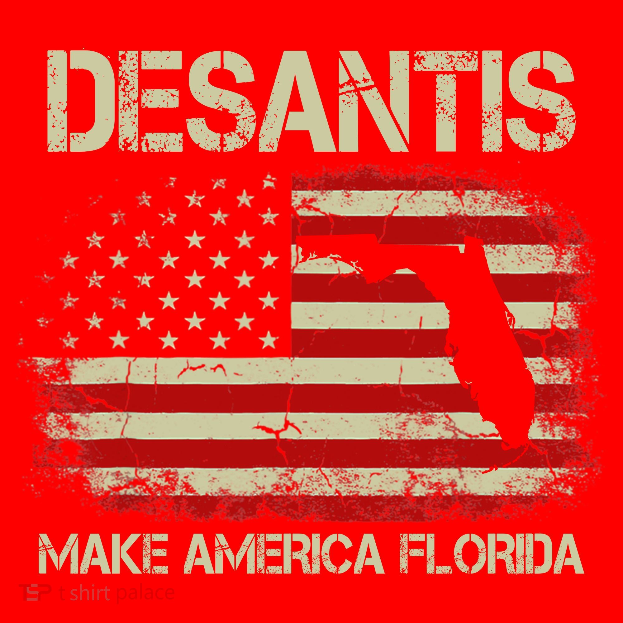 DeSantis Make America Florida US Flag Santa Hat
