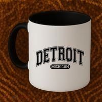 Detroit Michigan Area Code 313 Front And Back Coffee Mug thumb 2