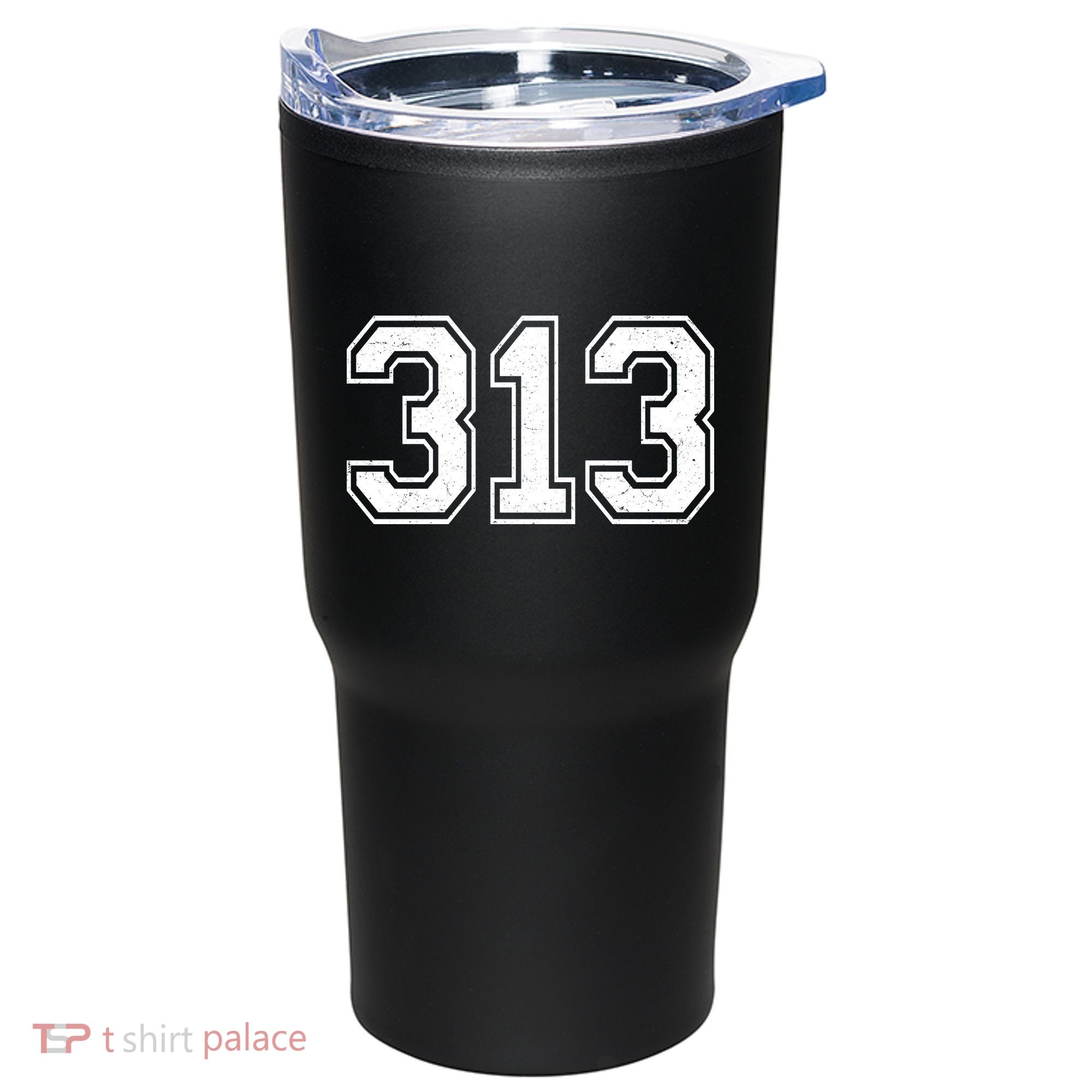 Detroit Michigan Area Code 313 Front And Back Tumbler