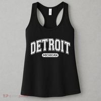 Detroit Michigan Area Code 313 Front And Back Women's Tank Top thumb 3