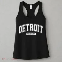 Detroit Michigan Area Code 313 Front And Back Women's Tank Top thumb 3