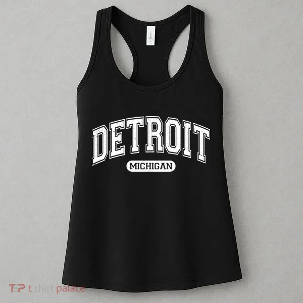 Detroit Michigan Area Code 313 Front And Back Women's Tank Top