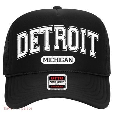 Detroit Michigan Area Code 313 Front And Back Hat