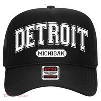 Detroit Michigan Area Code 313 Front And Back Hat thumb 0