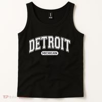 Detroit Michigan Area Code 313 Front And Back Tank Top thumb 2
