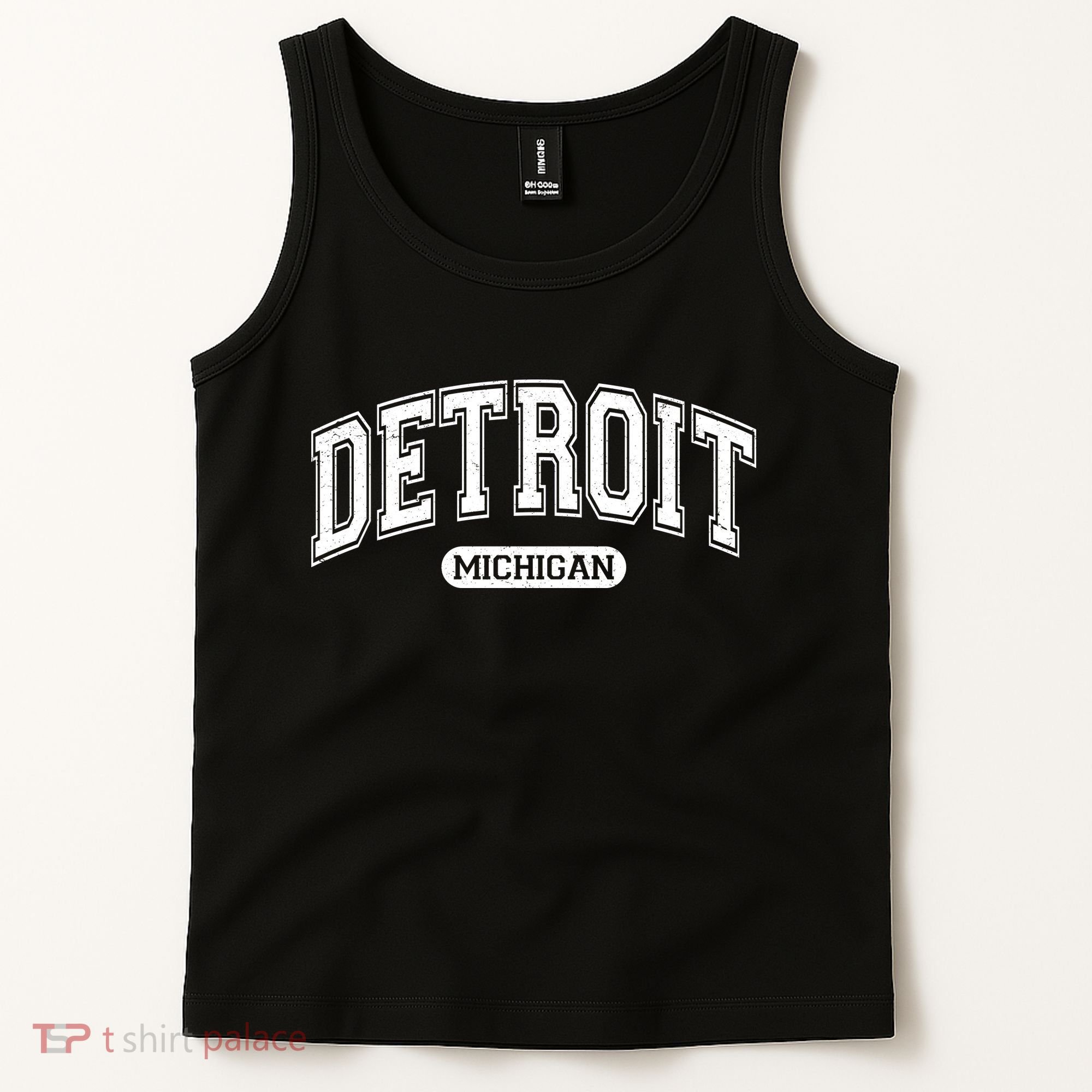 Detroit Michigan Area Code 313 Front And Back Tank Top