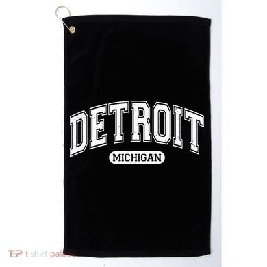 Detroit Michigan Area Code 313 Front And Back Golf Towel